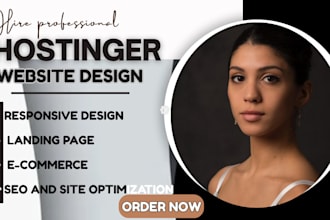 design hostinger website design or redesign website design on hostinger store