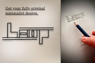 design a minimalist wordmark logo that will reflect your brands identity