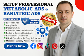 set converting metabolic surgery ads, bariatric surgery botox ads sales funnel