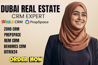 setup real estste zoho crm propspace behomes crm rem crm bitrix24 dubai leads