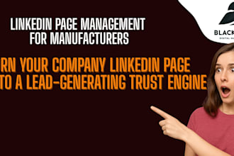 manage your linkedin company page for your manufacturing brand