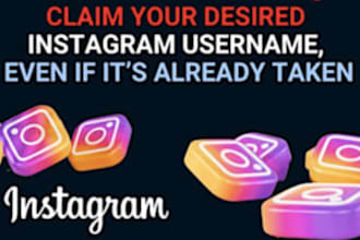 perfectly claim inactive username for twitter, instagram tested and trusted