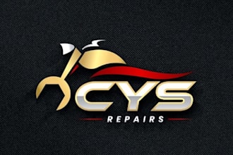 make an automotive design racing logo