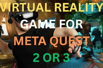 do virtual reality game development in unity, unreal engine for meta quest 2, 3