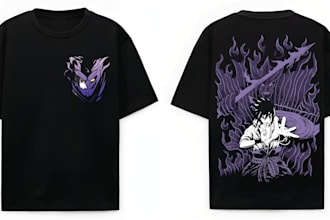 design anime tshirt for your brand