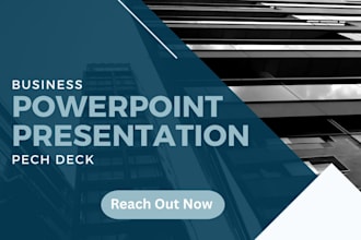 create powerpoint template design pitch deck business presentation or keynote