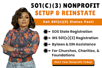 do 501c3 non profit registration, reinstate 501c3, tax exempt, bylaws, ein grant