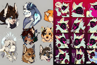 draw telegram furry stickers of your fursona character nsfw furry stickers