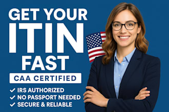 help you get your itin from the irs as a caa