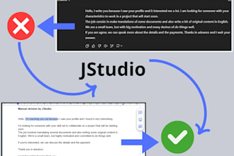 translate or write your cvs, emails, or texts in fluent english