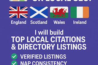 do top uk england scotland wales SEO local citations directories