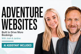 create an outdoor adventure website that drives bookings