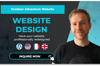 create an outdoor adventure website that drives bookings