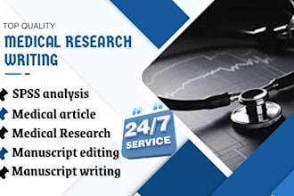 perform medical research, systematic review and meta analysis for publication
