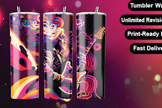 make awesome 20oz 30oz skinny tumbler wrap designs