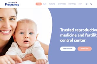build squarespace health fertility website fertility doctors concierge doctors