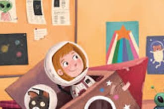 design 3d colorful pencil style or water color children storybook illustrations