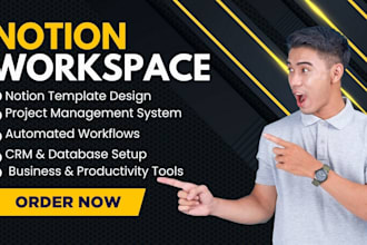 be your notion expert custom notion template workflow workspace setup dashboards