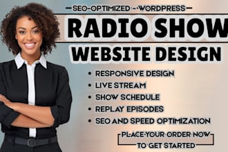 radio show website, podcast website design, online radio website