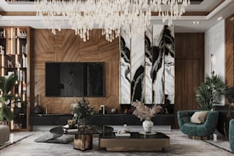 design realistic 3d interior render furniture mood boards 3d modeling home decor