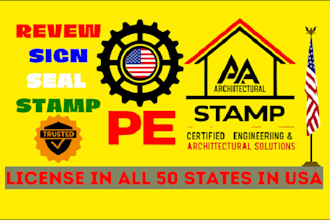 review sign and stamp architectural drawing construction drawing for city permit