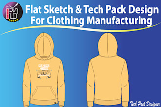 do clothing tech pack for fashion design