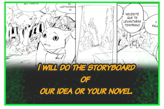 draw storyboards for webtoons, comics, and manga