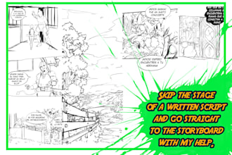 adapt your novel into a sketch storyboard