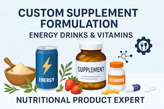 formulate food products, energy drinks, vitamins, and nutritional supplements