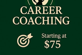 provide professional career coaching and job search strategy