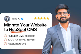 migrate wordpress, wix, or webflow website to hubspot cms