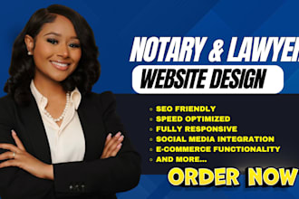 notary website lawyer website notary landing page law firm website attorney