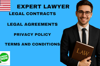 be your lawyer or paralegal to prepare legal documents and privacy policy