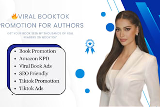promote your book ebook on booktok with organic tiktok videos that go viral