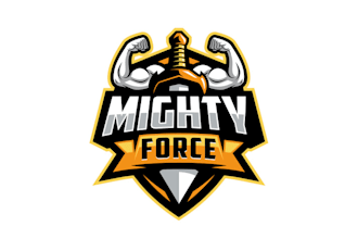design unique strong force manly products logo