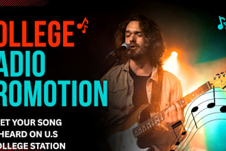 promote your afrobeat or gospel song on college and international radio station