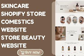 build stunning skincare shopify store cosmetic store beauty website dropshipping