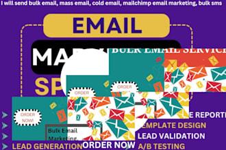 send bulk email, mass email, cold email, mailchimp email marketing, bulk sms