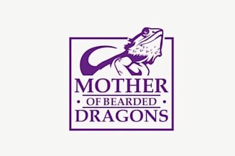 design exceptional bearded dragon breeder logo