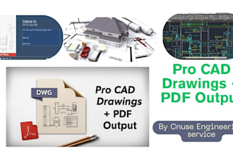do professional cad drawings and PDF files