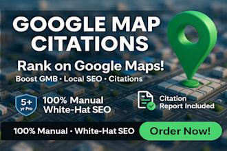 do 500 google map citations for local seo top website ranking and gmb ranking