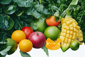 draw realistic illustrations of flowers, plants, fruits, etc