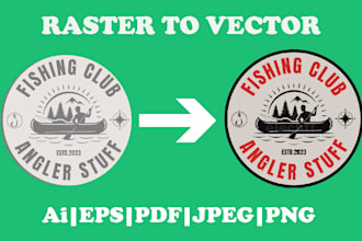 do raster to vector, recreate any image or logo
