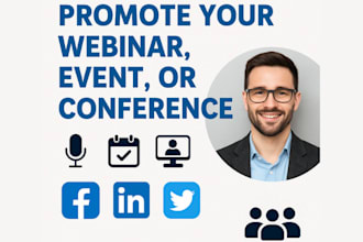 market and promote your events, webinars, or conferences effectively