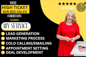 be your commission based sales closer and representative sales lead generation