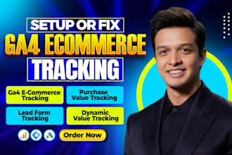 set up ga4 ecommerce tracking and google analytics 4