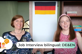 prepare you for a job interview in german and english