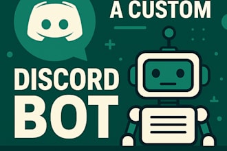 create a fully custom discord bot tailored to your servers needs