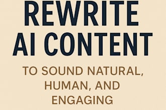 rewrite ai generated content to sound natural and human