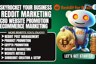 manage reddit post for business website crypto product blog article ai app link
